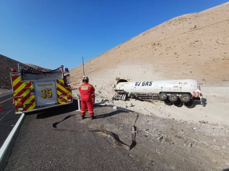 Quebrada del Toro: conductor de cisterna de gas se salva de milagro