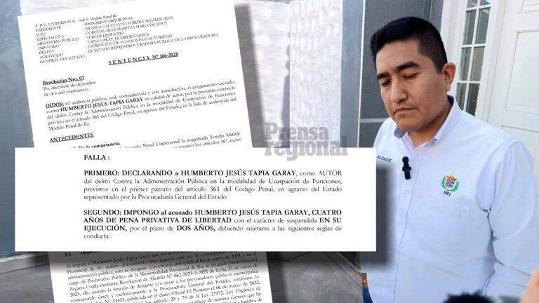 Condenan al alcalde de Ilo por usurpar funciones al designar al procurador municipal