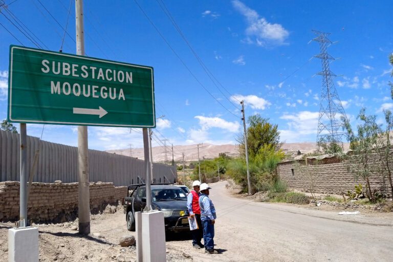 Fallas de Electrosur ponen en peligro millonaria obra eléctrica en Moquegua
