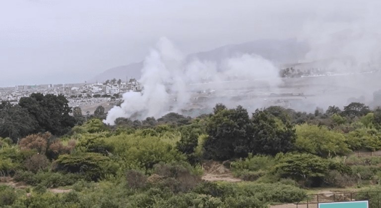 Quema de maleza programada generó alarma en el valle de El Algarrobal