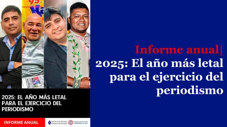 ANP registró 458 ataques a la libertad de prensa en el 2025, el año más letal para el periodismo