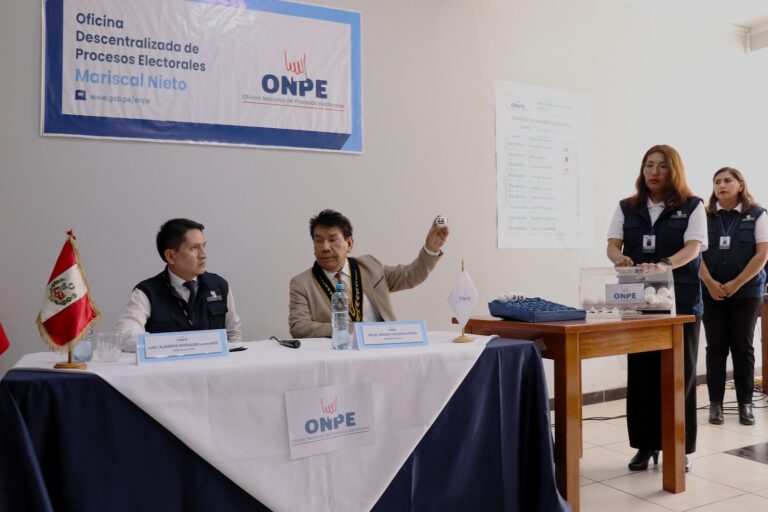 ODPE Mariscal Nieto eligió más de 3,100 miembros de mesa para las Elecciones Generales 2026