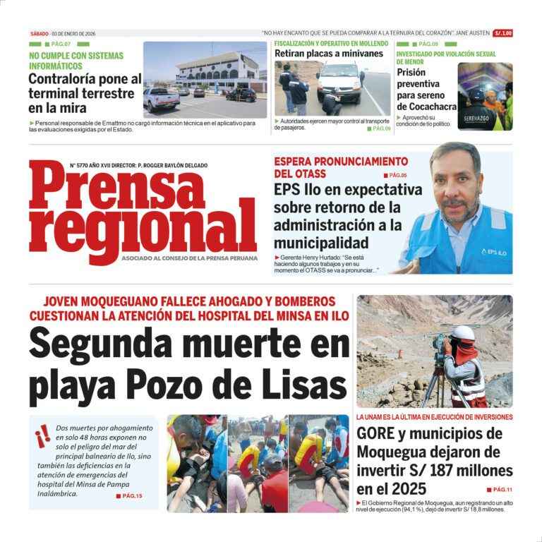 La Prensa Regional – Sábado 03 de enero de 2026
