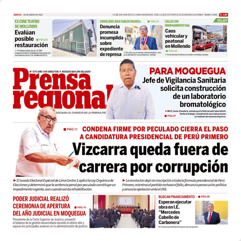 La Prensa Regional – Martes 06 de enero de 2026