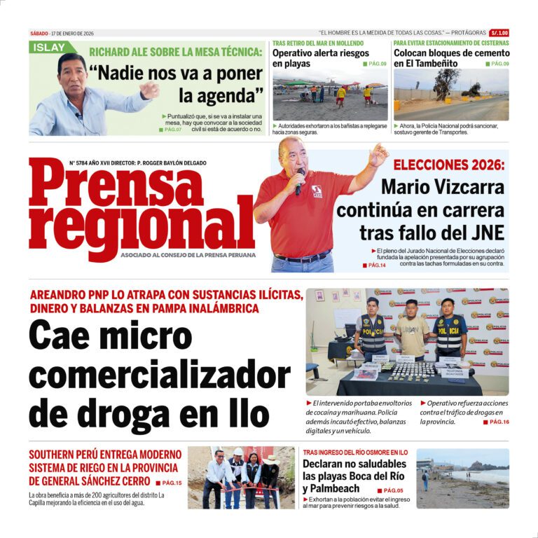 La Prensa Regional – Sábado 17 de enero de 2026