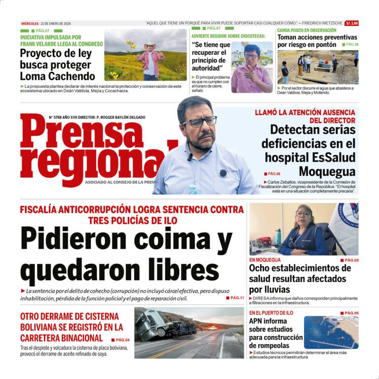 La Prensa Regional – Miércoles 21 de enero de 2026