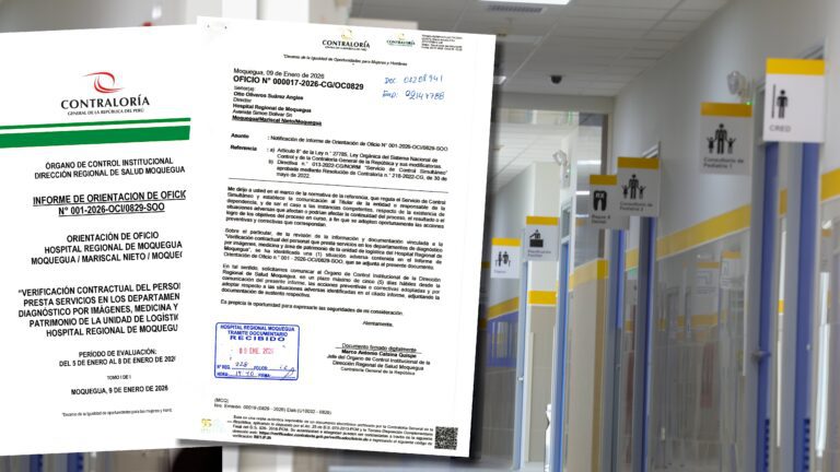 Contraloría destapa trabajo ilegal dentro del Hospital Regional de Moquegua