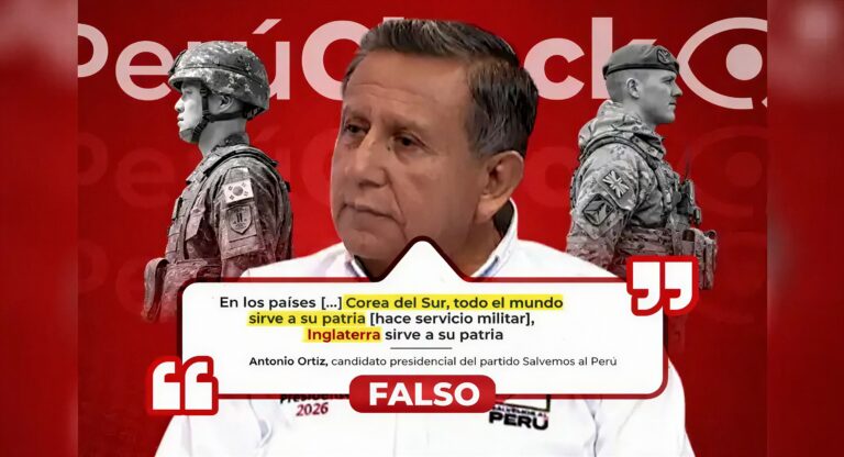 Antonio Ortiz difundió información falsa sobre el servicio militar obligatorio