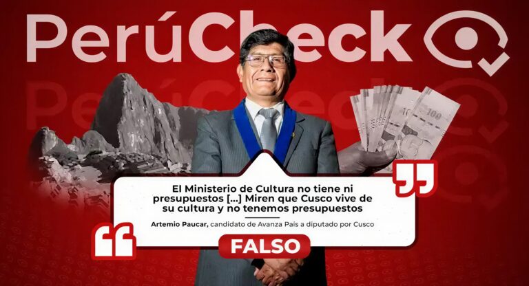 Es falso que la Dirección Desconcentrada de Cultura de Cusco no tenga presupuesto