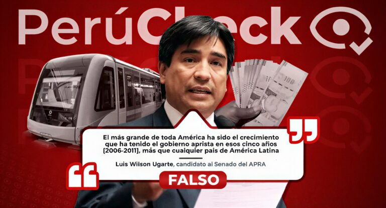 Es falso que el Perú haya crecido más que otros países de Latinoamérica durante el segundo gobierno de Alan García