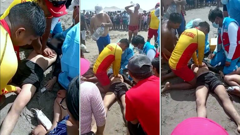 Segunda muerte en Pozo de Lisas: moqueguano fallece ahogado y bomberos cuestionan la atención del hospital del Minsa