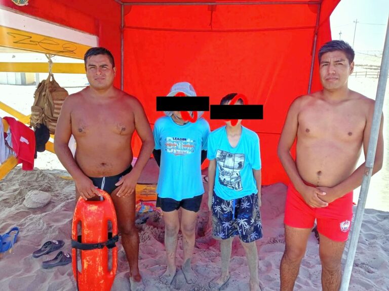 Unidad de Salvataje rescata a cinco personas en playa Pozo de Lizas