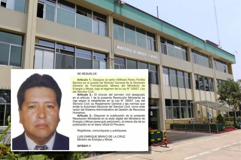 Wilfredo Portilla Barrera: exminero informal asume cargo para formalizar a mineros informales