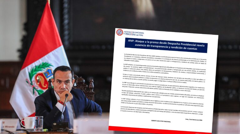 ANP: Ataque a la prensa desde Despacho Presidencial revela ausencia de transparencia y rendición de cuentas
