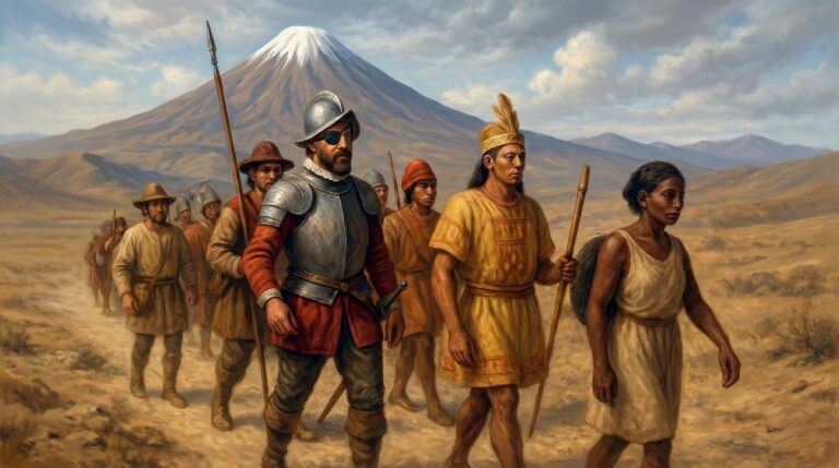 Almagro entre Chile y Chule con Paullo y la negra Margarida