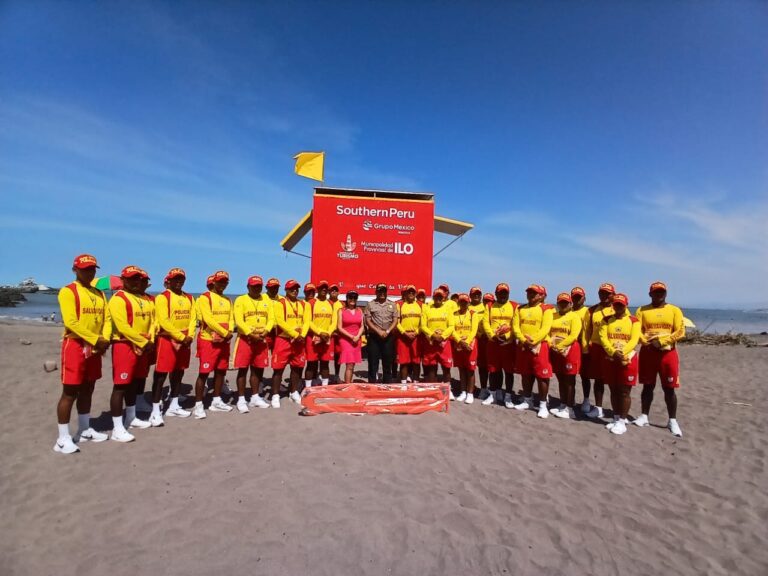Southern Perú refuerza seguridad en playas de Ilo con apoyo al Cuerpo de Salvataje