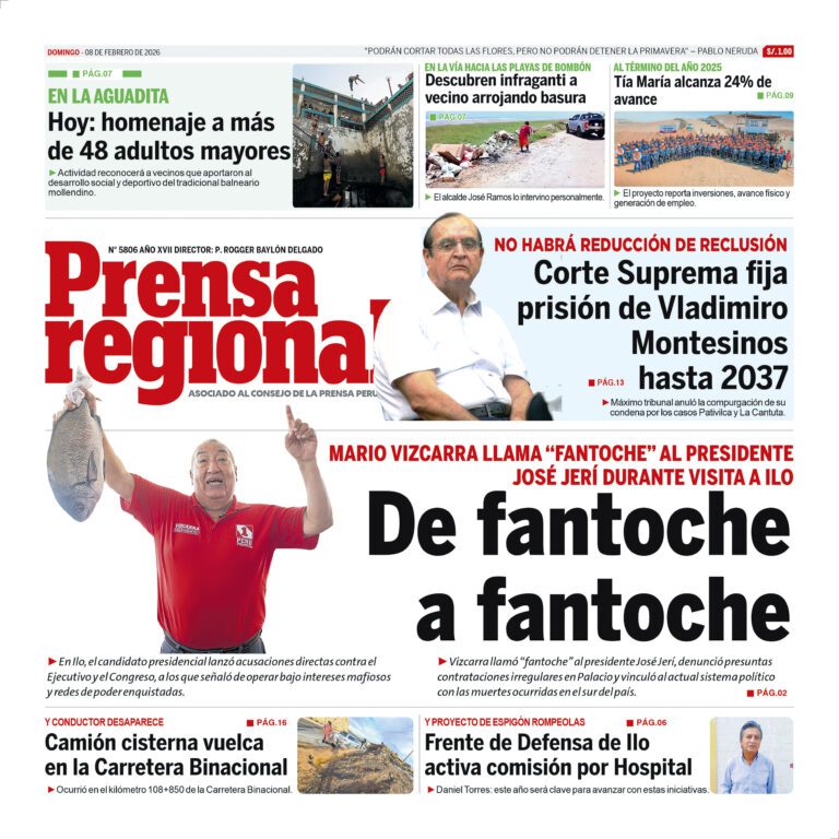 La Prensa Regional – Domingo 08 de febrero de 2026