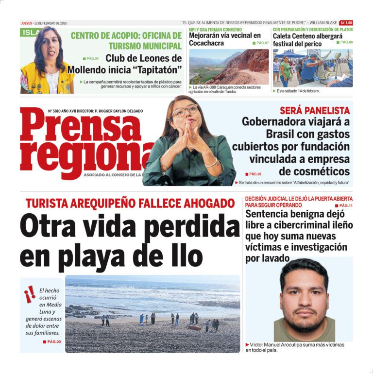 La Prensa Regional – Jueves 12 de febrero de 2026