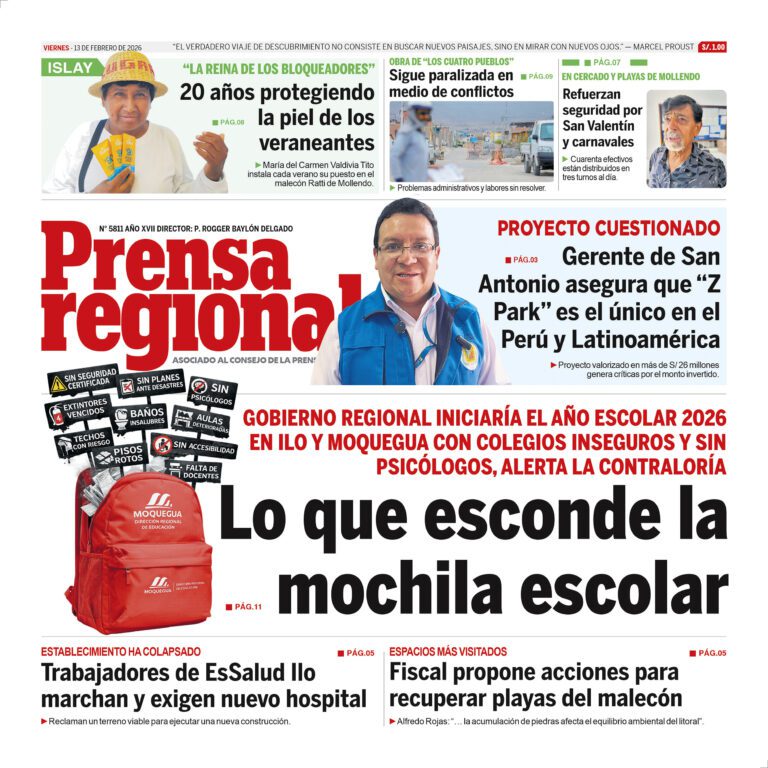 La Prensa Regional – Viernes 13 de febrero de 2026