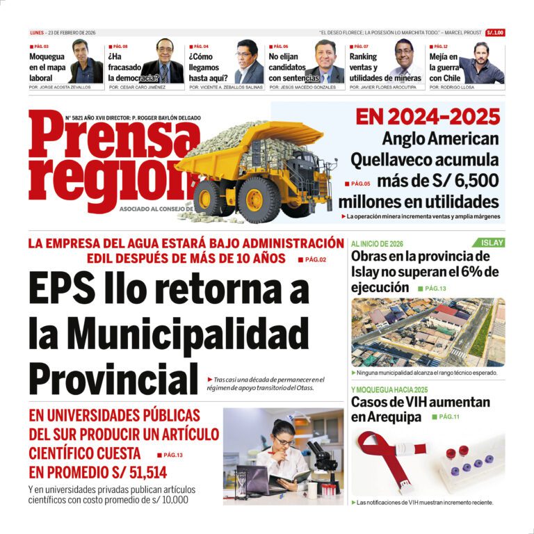 La Prensa Regional – Lunes 23 de febrero de 2026