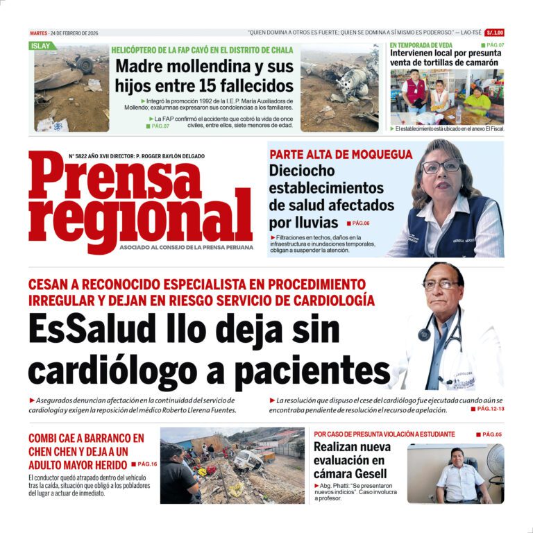 La Prensa Regional – Martes 24 de febrero de 2026