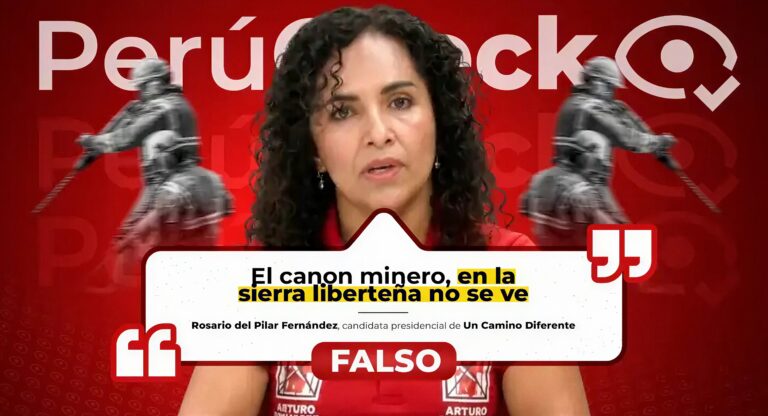 Es falso que el canon minero “no se vea” en la sierra liberteña, como indicó la candidata Rosario del Pilar Fernández