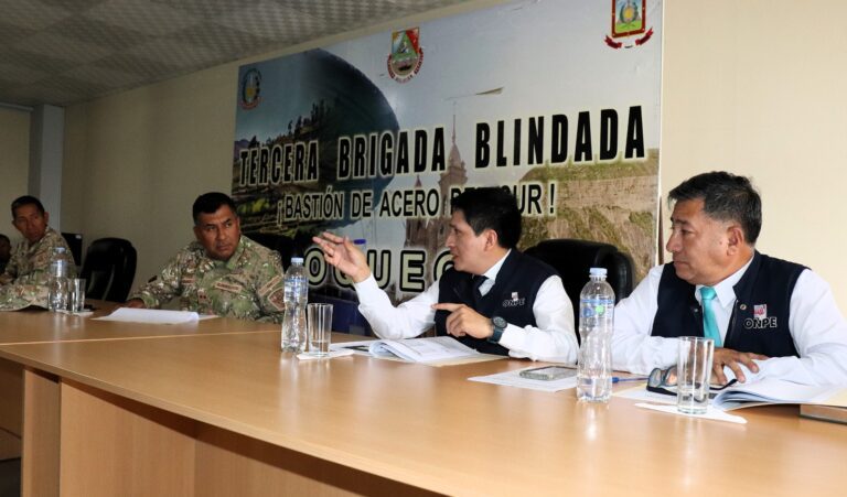 ODPE Mariscal Nieto y ODPE Ilo coordinan medidas de seguridad con Fuerzas Armadas y PNP