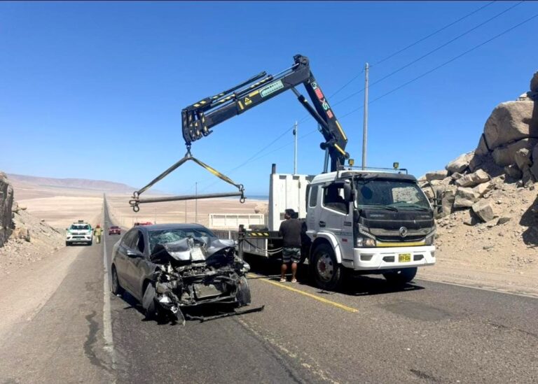 Choque por alcance en la Costanera Sur deja dos heridos