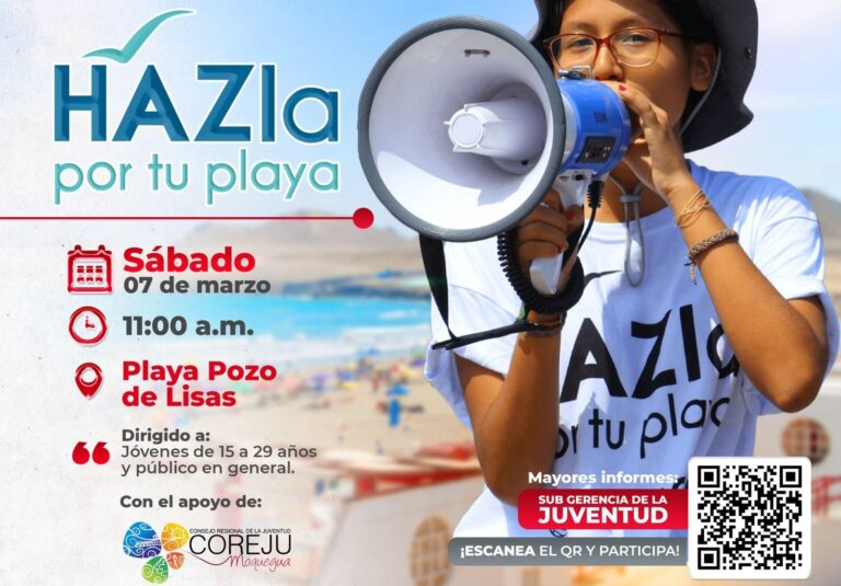COREJU Moquegua anuncia campaña “HAZla por tu playa” en Pozo de Lisas