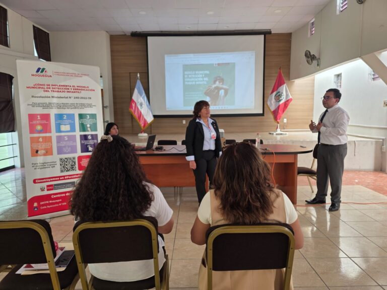 Pacocha participa en capacitación para erradicar el trabajo infantil