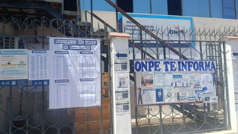 ODPE Mollendo publica listas de candidatos