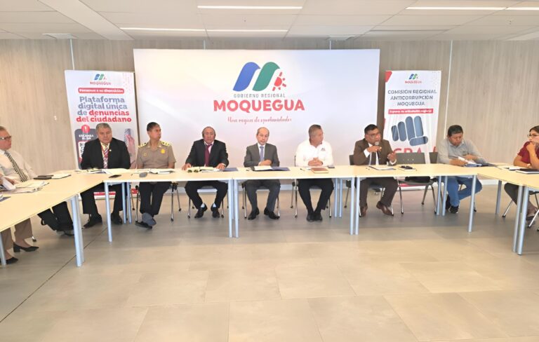 Comisión Regional Anticorrupción de Moquegua conforma mesas de trabajo