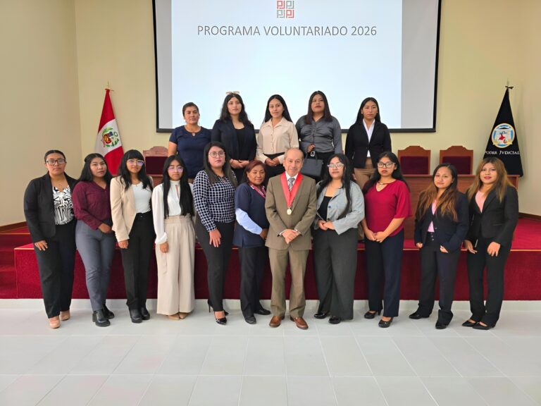 Corte de Moquegua inicia capacitación a voluntarios del programa judicial 2026