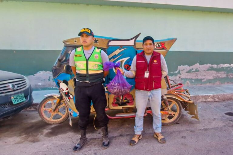 Río Tambo: intervienen mototaxi con camarón en plena veda