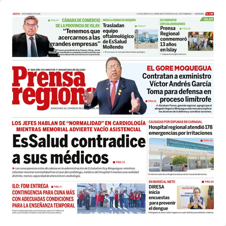 La Prensa Regional – Martes 03 de marzo de 2026