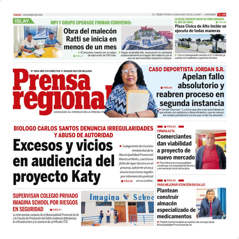 La Prensa Regional – Sábado 28 de marzo de 2026