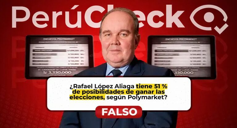 López Aliaga no tiene 51% de posibilidades de ganar las elecciones presidenciales, como señala post viral