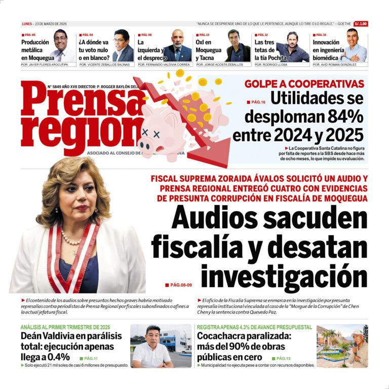 La Prensa Regional – Lunes 23 de marzo de 2026