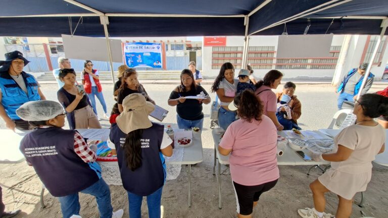 Realizan Feria Integral de Salud para niños menores de 36 meses y gestantes