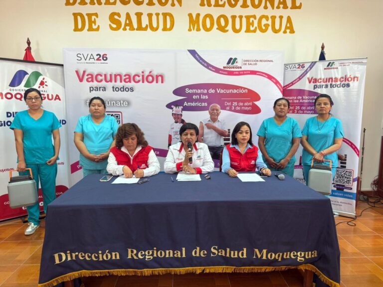Moquegua impulsa campaña de vacunación con “brigadas casa por casa” ante riesgo de sarampión