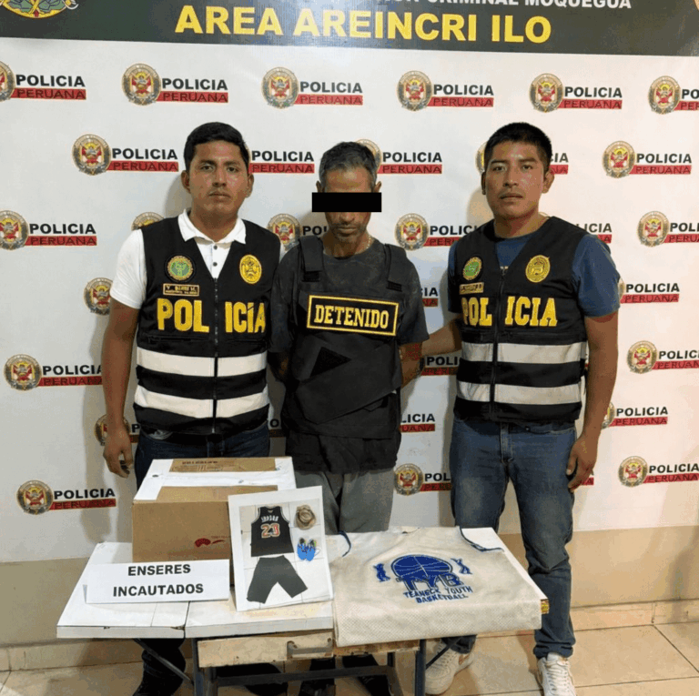 Intervienen a sujeto acusado de robar calzado en puesto del mercado Pacocha