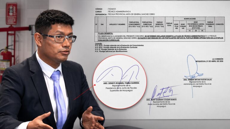 Dudosos concursos para ocupar plazas laborales en el Ministerio Público con cuestionados fiscales en comisión evaluadora
