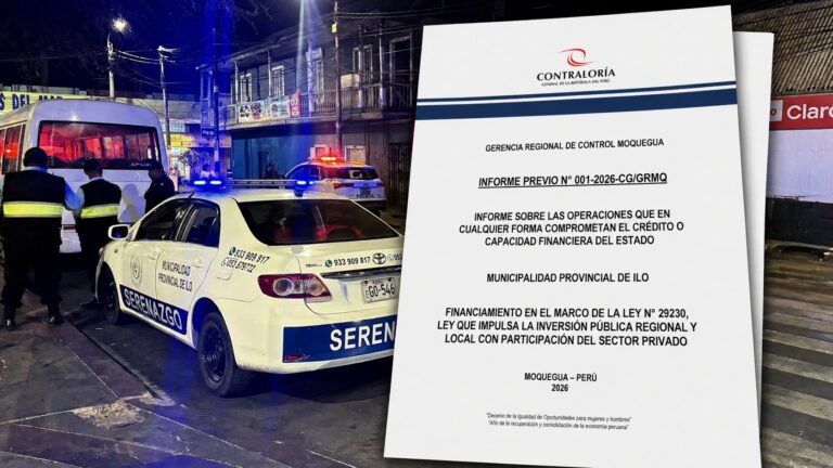 Contraloría recomienda mejorar expediente de seguridad ciudadana en Ilo