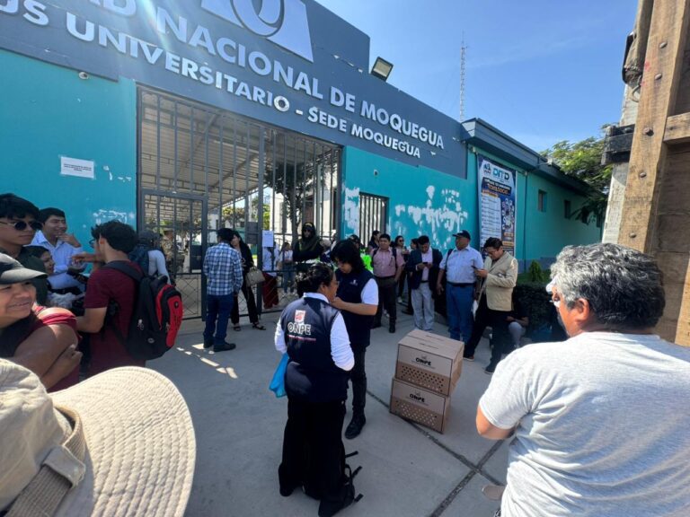 UNAM retrasó ingreso en sede de Moquegua por uso de locales en elecciones