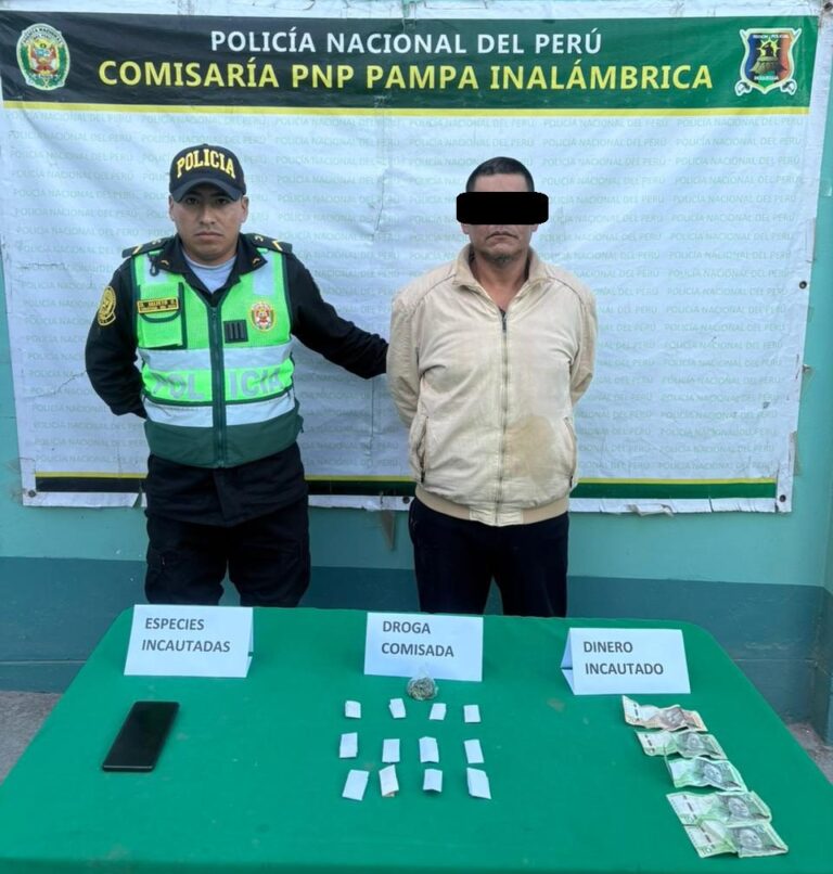 Policía detiene a sujeto con ketes de PBC en operativo nocturno