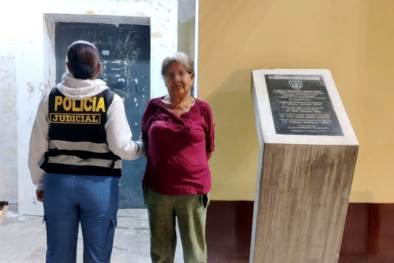 Mujer de 68 años con requisitoria fue internada en penal de Samegua