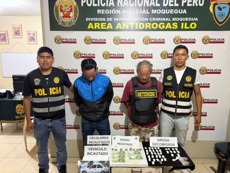 Desarticulan banda “Los Delivery de Bellavista” por presunto tráfico de drogas en Ilo