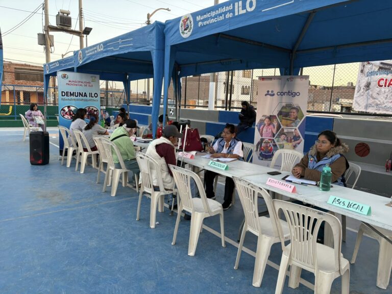 Municipalidad de Ilo acerca servicios sociales a vecinos de Nueva Victoria