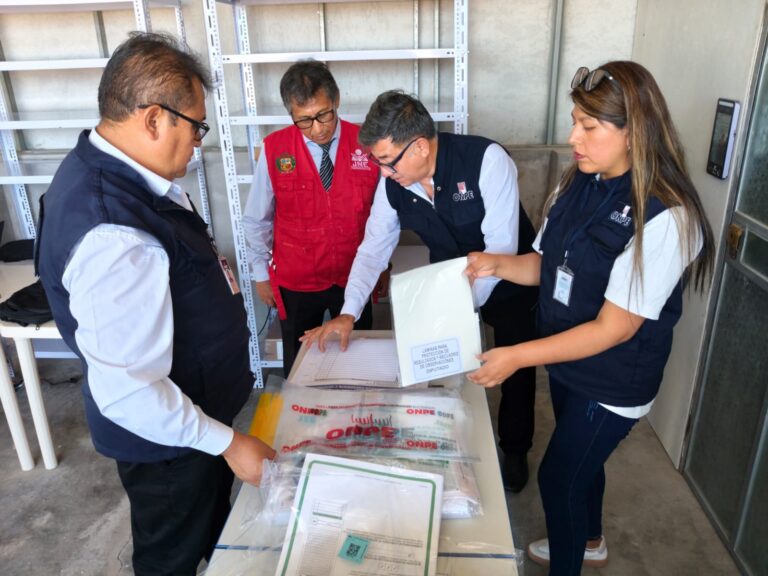 ODPE Ilo verifica material electoral para elecciones generales 2026
