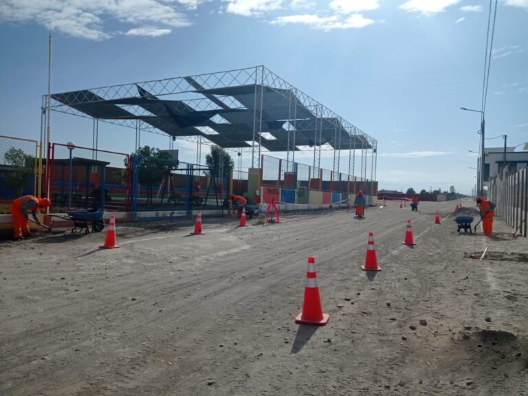 Inician obra vial en San Camilo Asentamiento 7